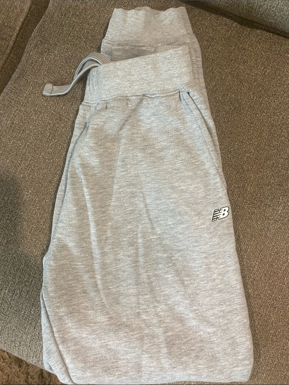New Balance Light Gray Kids Jogger Sweatpants